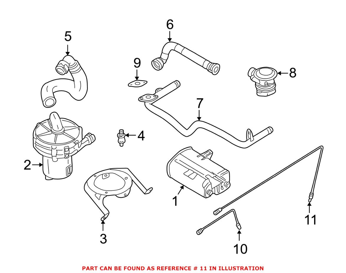 BMW Oxygen Sensor - Rear 11781739845